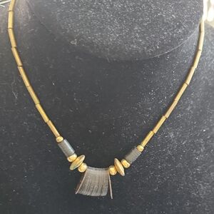 Vintage Gold and Black Necklace